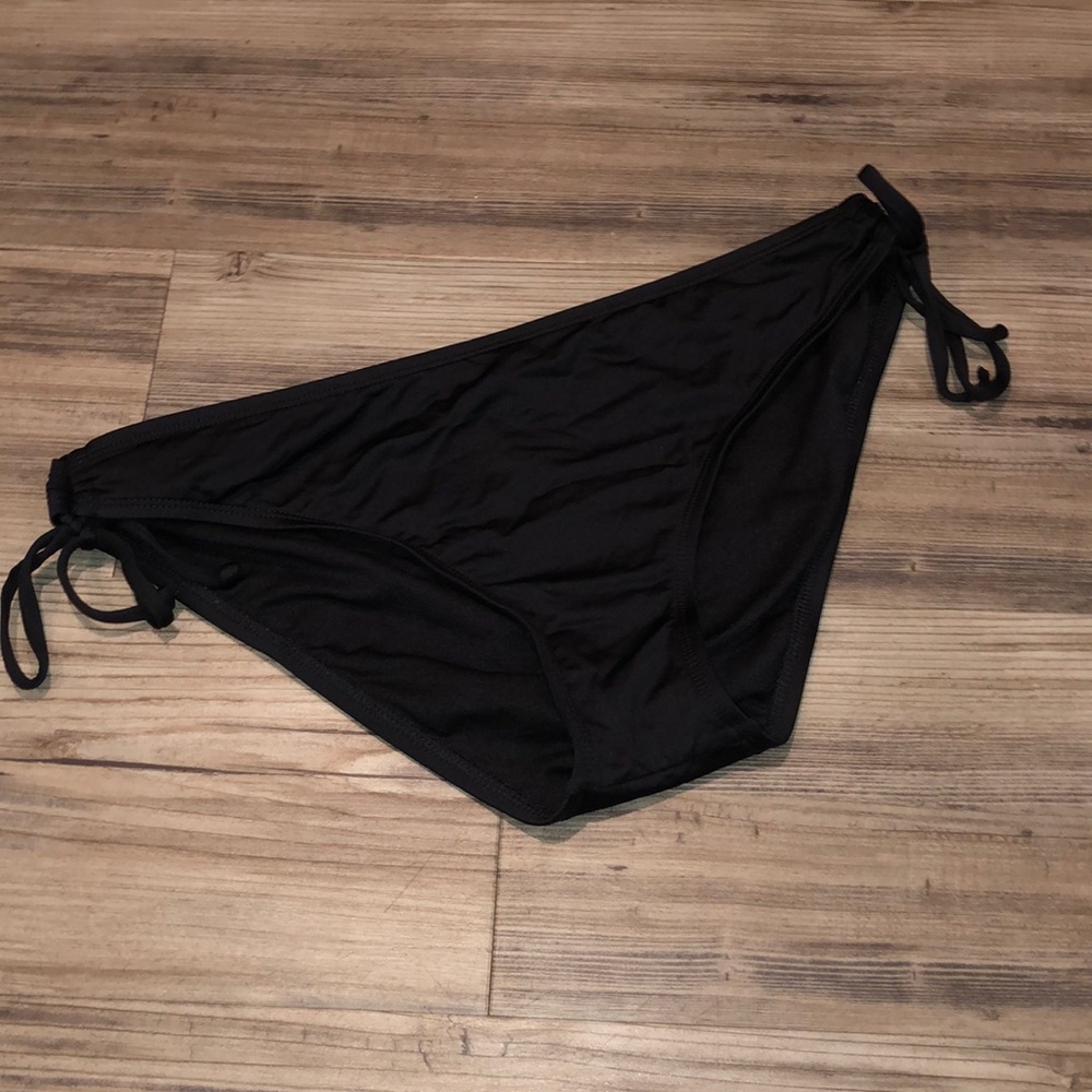 👙 Black Tie Swim Bottoms
